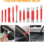 GOOACC 11PCS Trim Removal Tool Kit, Metal & Nylon Pry Tools Set for Car Door Panel, Dashboard, Audio, Clips, Fastener Remover