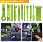 GOOACC 102Pcs Trim Removal Tool, Auto Push Pin Nylon Bumper Retainer Clip Set Fastener Terminal Remover Tool Round Handle Cro