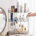 Aveniee Corner Bathroom Counter Organizer, Bathroom Countertop Shelf Makeup Organizer for Vanity Perfume Tray for Corner Stor