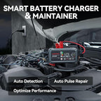 LOKITHOR JC400 9-in-1 Battery Charger and Jump Starter, 2500A 12V Portable Jump Box for Car Upto 8.5L Gas/6.5L Diesel,
