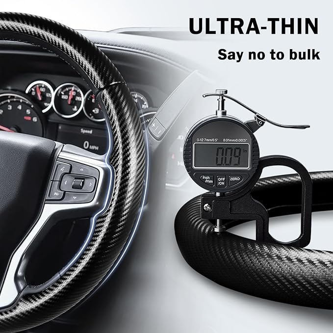 Steering Wheel Cover for Chevy Silverado 1500 2019-Present/ 2500 3500 2020-Present/Blazer 2019-Present (Gasoline Models)/ Suburban Tahoe 2021-2024, Car Steering Wheel Cover Accessories for Chevrolet