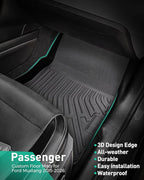 CARxion® for Ford Mustang Floor Mats & Cargo Liner (2015-2024 2025 2026, 5PCS Full Set, Not for Mach-E)