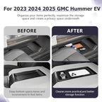 LUWU Center Console Tray Set 2023 2024 2025 2026 Hummer EV SUV Accessories Lower Storage Tray Armrest Console Organizer 2PCS