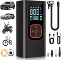 180PSI Tire Inflator Portable Air Compressor, 6X Faster Air Pump for Car Tires with Digital Pressure Gauge, 12V DC Adapter, LED Light, Portable Tire Inflator for Car, Motorcycle, Bike, Balls