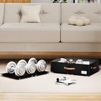 Underbed Storage With Wheels,Large Capacity 7.5 inches Height Storage Bins,Rolling Underbed Shoe Storage Containers,dorm Stor