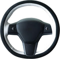 MEWANT Hand Stitched Steering Wheel Cover for Tesla Model 3 2017-2023 / Model Y 2020-2023 for Tesla Model 3/Y Accessories(3D Style)