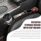 2PCS Car Seat Gap Filler Organizer, Console Side Organizer, Seats Gap Organizer with Phone Holder, Multifunctional Car Seat Filler Gap Space Prevents Things Dropping for Most Vehicles (Brown)