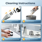 ezly Hand Held Car Vacuum Cleaner 6000PA Powerful Suction, Portable Mini Car Vacuum Cleaner, Handheld Vacuum with Washable Fi