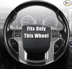 Aimato Customized Steering Wheel Cover for Toyota Tacoma 2012-2023/4Runner 2010-2024/Tundra 2014-2021/Sequoia 2014-2022 Thin,Anti-Slip,Scratch-Resistant Exclusive Car Accessory for Toyota