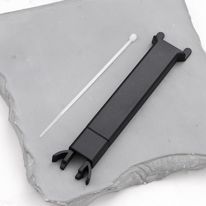2X Rearview Mirror Wire Cover with Fixing Wires 9.5x1.8x0.9cm for Universal Car Rearview Mirror, Black
