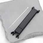 2X Rearview Mirror Wire Cover with Fixing Wires 9.5x1.8x0.9cm for Universal Car Rearview Mirror, Black