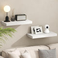 Furinno Tanna Floating Shelves for Wall Set of 2, 12 x 24 Wall Shelf, Wall Mounted Floating Shelf with Invisible Bracket, 2-i