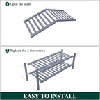 Smiry Bamboo Shoe Rack for Closet, 2 Tier Wooden Stackable Shoe Organizer, Free Standing Shoes Storage Shelf for Entryway, Fr