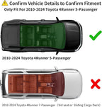 YITAMOTOR Cargo Mat Fit for 2010-2024 Toyota 4Runner (5 Passenger Models, No 3rd seat or No Sliding Cargo Deck), Custom Fit All Weather Cargo Trunk Liner