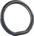 GIANT PANDA D Shape Steering Wheel Cover for Nissan Rogue Kicks - Auto Car Steering Wheel Cover Customized for Nissan Altima 