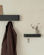 Kazai. Key Holder for Wall 'Tone' | Minimalist Key Hooks Design from Berlin | Modern Key Hanger with Metal Shelf | Key Hook W