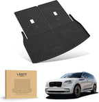 LASFIT Trunk Mat & Backrest Mats for Lincoln Aviator 2026 2025 2024 2023 2022 2021 2020, All Weather TPE Custom Fit Cargo Liner for Aviator Cargo Mat 2020-2026, Black, Easy to Clean