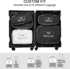 G4Free 6 Set Compression Packing Cubes, 3 sizes Travel Packing Organizers for Suitcases, Expandable Luggage Suitcase Storage 