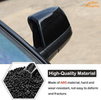 Car Door Rear View Mirror Cover Trim Compatible with Toyota Tundra 2007-2021 Sequoia 2008-2020 Exterior Rearview Mirror Housing Cap Protector Accessories, Only Fit Without Turn Signal Lights Version