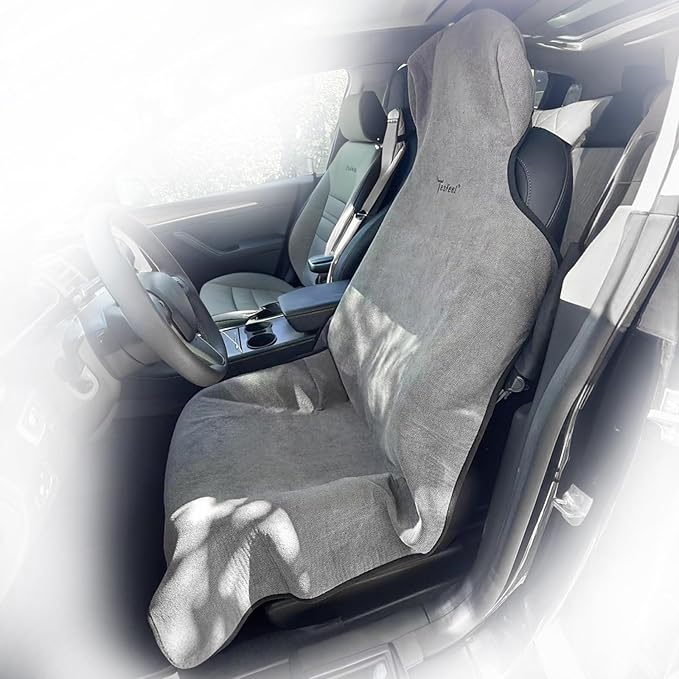600g Ultra-Thick Waterproof Car Seat Cover Towel - Premium Heavy-Duty Terry Cloth Seat Protector for Gym, Beach, Athletes - U