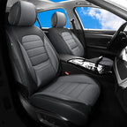 Car Seat Covers Full Set, Universal Leather Seat Covers for Cars, Breathable & Waterproof Automotive Seat Cover for Most Seda