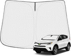 Windshield Sun Shade for 2013-2018 Toyota RAV4 Accessories Thicken 6-Layer Front Window Sunshade Cover Sun Visor Protector Foldable Block UV Rays Keep Vehicle Cool