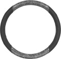 BDK BurlwoodLux Wood Grain and PU Leather Gray Steering Wheel Cover - Sport Grip for Car Auto SUV Trucks
