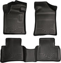 Husky Liners Weatherbeater Floor Mats | Fits 2013-2018 Nissan Altima (for 2013 Fits Models with Build Date of 11/01/12 or Higher ONLY)| Front & 2nd Row, 3-pc Black - 99641