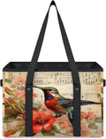 Reusable Grocery Bags Heavy Duty Shopping Bags Foldable Large Tote Bags with Long Handles & Hard Bottom
