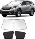 3PCS Car Window Shades Front Windshield Sun Shade Foldable Window Shade Custom Fit for 2017-2022 Honda CRV Accessories Car Shades for Front Windows Anti-UV Rays Block Heat