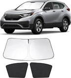 3PCS Car Window Shades Front Windshield Sun Shade Foldable Window Shade Custom Fit for 2017-2022 Honda CRV Accessories Car Shades for Front Windows Anti-UV Rays Block Heat