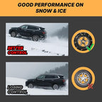 Auto Fixing Snow Chains for Car Tires, Tire Chains for Passenger Cars, Sedan, SUVs, Quick Fit & Easy Installation Snow Tire C