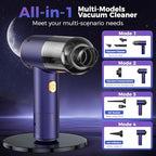 Handheld Car Vacuum Portable Cordless,18000PA High Power Vacuum Cleaner with Brushless Motor.7 in 1 Mini Hand Held Vacuum Rec