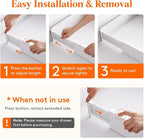 Lifewit 5" Tall 5 Pack Deep Drawer Divider, 11.5-18.5" Expandable Drawer Divider for Clothes with 8 Pack Drawer Dividers 4" H