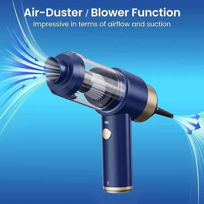Car Vacuum Handheld Vacuum Cleaner, 15000PA Suction, Mini Vacuums with Air Duster and Blower, Portable Hand Held Vacuum for C