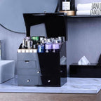 Makeup Organiser Storage 4-Layer Desktop Cosmetic Storage Box Make Up Organizer, Separation Dressing Table Makeup Organiser w