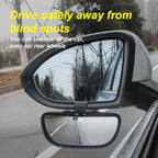 Blind Spot Mirrors for Trucks and Cars,Automotive Side View Concave Mirror Blindspot,360° Large Convex Rearview Exterior Mirror Accessories for Truck and Car(1Pack Black)