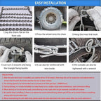 YAGOLD Snow Chains Tire Chains for Cars SUV Pickup Trucks - Quick Fit and Easy Installation, Reusable Universal Emergency Tra