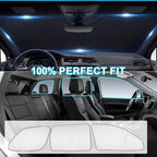 KMF 8pcs Full Thicken Sun Shades for Jeep Grand Cherokee 2011-2021 Accessories(NOT for Cherokee L&Cherokee), Privacy Car Window Covers for Windshield Side Rear, UV Block and Blackout Camping