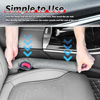 Aokdom 2026 2PCS Upgraded Car Seat Gap Filler with Fixing Ring,Elastic Car Gap Filler to Avoid Dropping Cell Phones/Keys,Essential Cars Gaps Seat Fillers Cars Accessories (Sage Green)