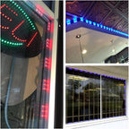 10FT Storefront Window LED Light Kit 5050 RGB Injection LED Module Light with Power Plug and 24 Key Remote Controller