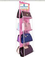 purse organizer for closet, new improved larger purses design, purse organizer, Heavy-Duty Metal Hooks, purse storage, Luxe C