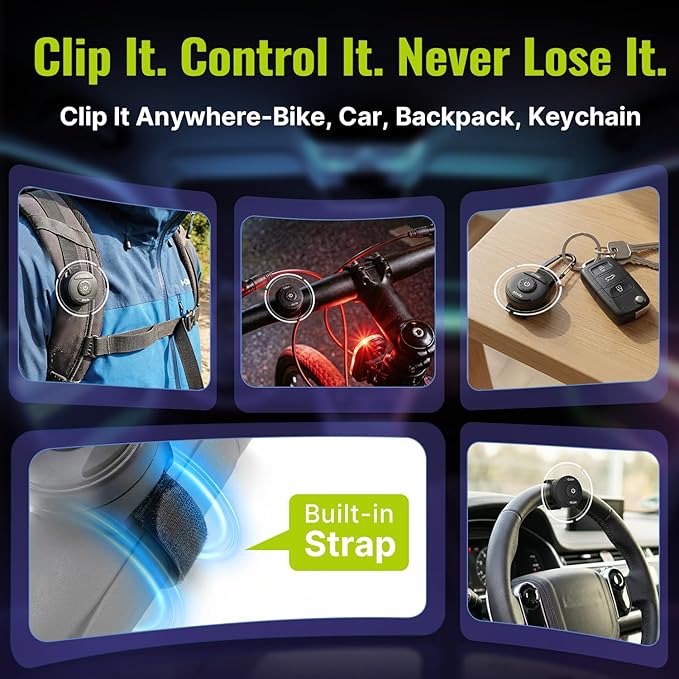 Wireless LED Lights for Car 4PCS- Button and Remote Control Interior Ambient Strobe Light, USB-C 120H 8 Colors IP65 Waterproof Rechargeable Underglow Light for Cars, Trucks, eBike, Motorcycle