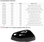 Moonlinks Compatible with Toyota RAV4 2019 2020 2021 2022 2023 2024 Right Side Mirror Cover Replacement, Glossy Black Right Passenger Side Door Rearview Mirror CapTrim for RAV4 RH