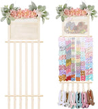 POVETIRE Headband Holder Hair Bows Organizer for Girls, Hair Accessories Display Storage Wall Hanging Decor for Baby Nursery 