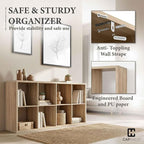 CAPHAUS Sturdy Room 13-Inch Cube Storage Organizer Shelf, with Extra Thick Exterior Edge, Open Storage Shelf Divider, Bookcas