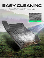 YHTAUTO Floor Mats Fit 2016-2023 Toyota Tacoma Access Cab, TPE All Weather Car Mats Waterproof Anti-Slip Odorless Floor Liner, Interior Car Accessories Front & 2nd Row Liner