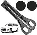 Car Seat Gap Filler Organizer Compatible with Jeep Grand Cherokee Accessories Seat Gap Plug Blocker with Storage Slot Non-Slip Car Cup Holder Coaster Black
