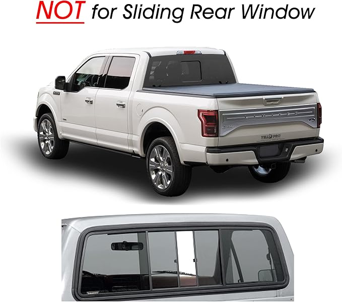 Rear Tailgate Window Sunshade Custom Fit for 2009 2010 2011 2012 2013 2014 Ford F-150 F150, Regular Cab, Super Cab, Super Crew Cab 2Dr 4Dr, UV Sun Protection Accessories (NOT for Sliding Window)