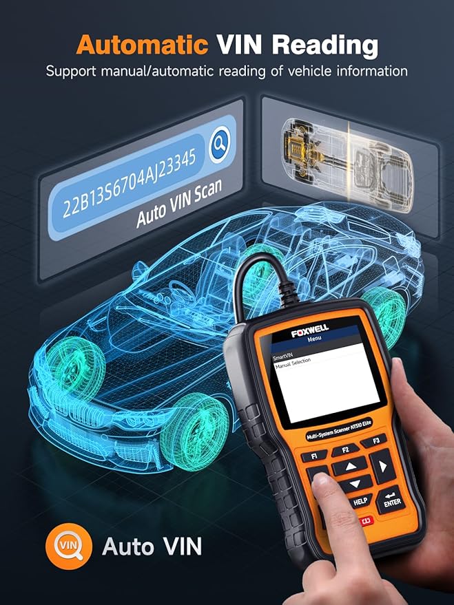 FOXWELL NT510 Elite OBD2 Scanner fit for Porsche Diagnostic Tool, Full System Bi-Directional Control Code Reader with All